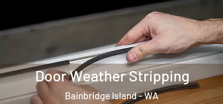 Door Weather Stripping Bainbridge Island - WA