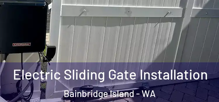 Electric Sliding Gate Installation Bainbridge Island - WA