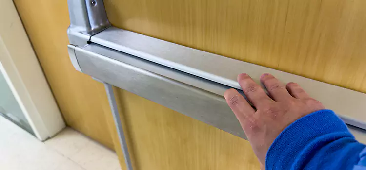Installing a Push Bar on a Door Bainbridge Island