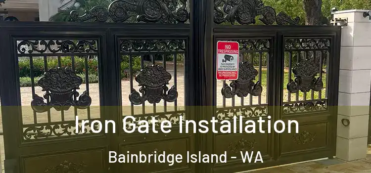 Iron Gate Installation Bainbridge Island - WA